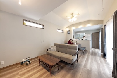 3人家族の平屋一戸建ての事例